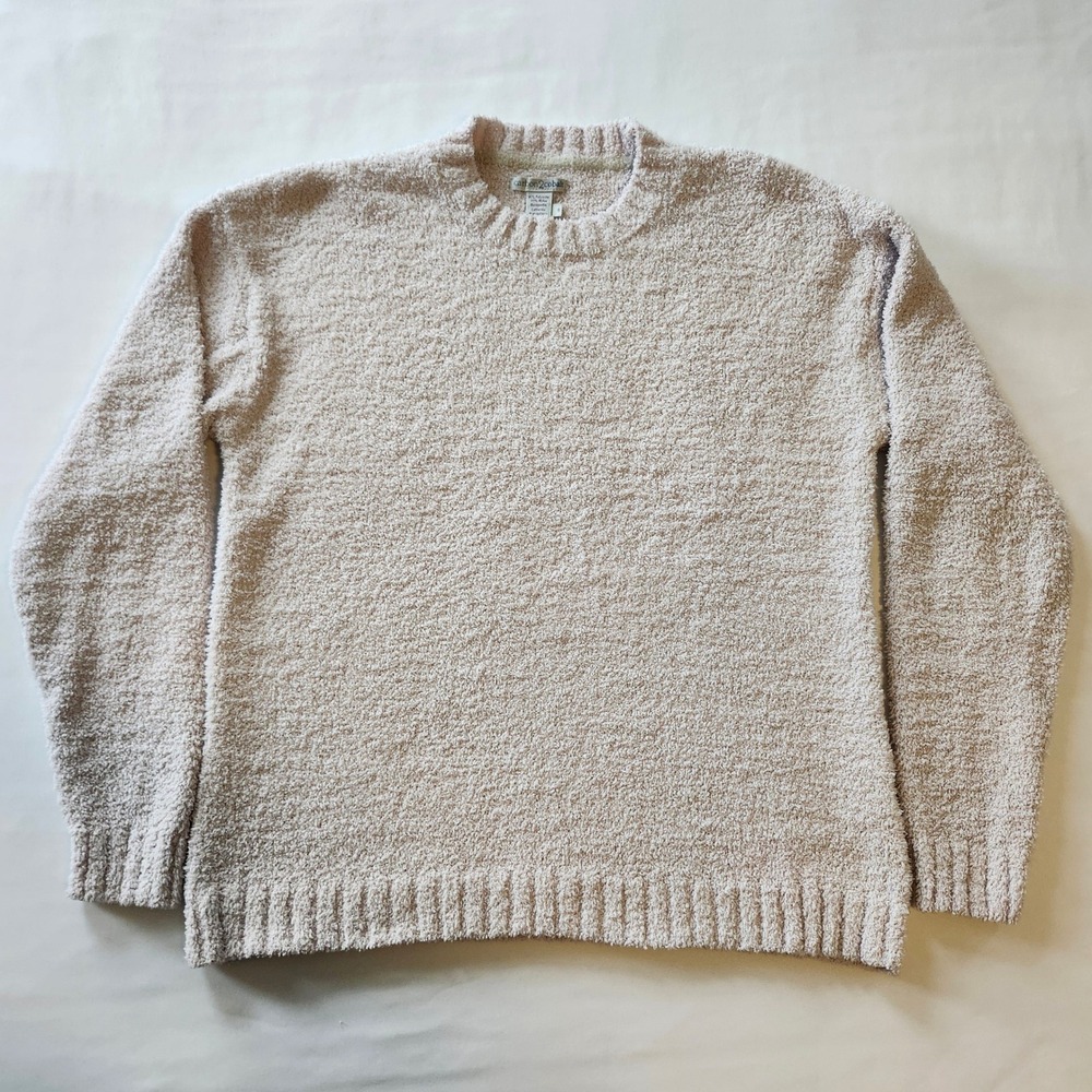Carbon 2 Cobalt Womens Small Oatmeal Beige Boucle Knit Sweater and Jogger Set - Picture 4 of 10